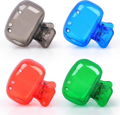 4 Pack Travel Toothbrush Head Covers Toothbrush Protector Cap Brush Pod Case Protective Portable Plastic Clip for Household Travel, Camping, Bathroom, School, Business